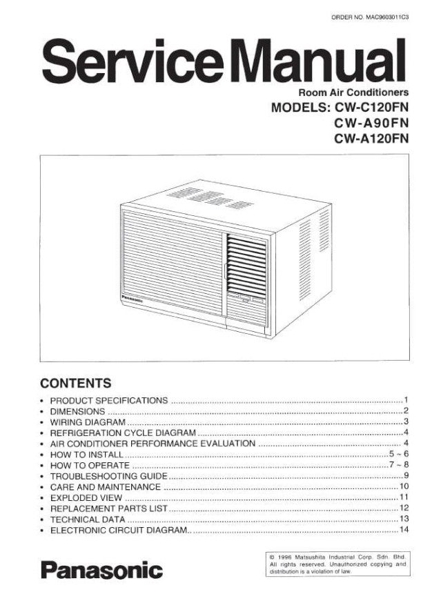 CW-C120FN, CW-A90FN, CW-A120FN